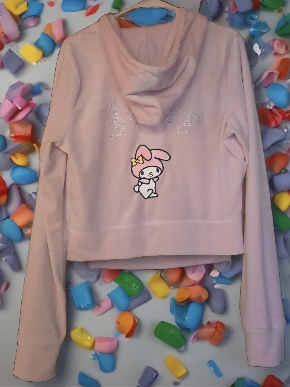 My Melody Juicy Couture Forever 21 Velour Tracksuit Jacket Adult Size Large RARE